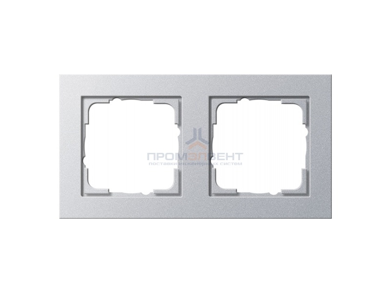 Рамка 2-ая Gira E2 Алюминий