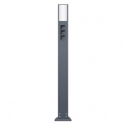 Энергетическая стойка Gira Антрацит 1600 мм со световым элементом и 3-мя свободными гнездами TX_44