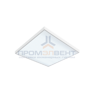 Светодиодный светильник "ВАРТОН" офисный накладной 595*595*50 мм 36 ВТ 4000К класс защиты IP40 отверстие для ввода провода по центру
