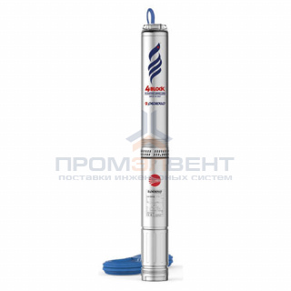 Насос скважинный Pedrollo 4BLOCKm 6/7 (0,75 кВт, Qmax 150 л/мин, Hmax 45.5 м, 1x230В, кабель 30м)