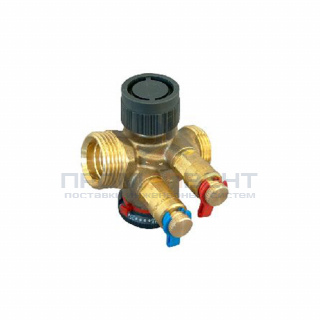 Вентиль балансировочно-регулирующий Oventrop Cocon QTZ - 1"1/4 (НР/НР, 600-3600 л/ч, с ниппелями)