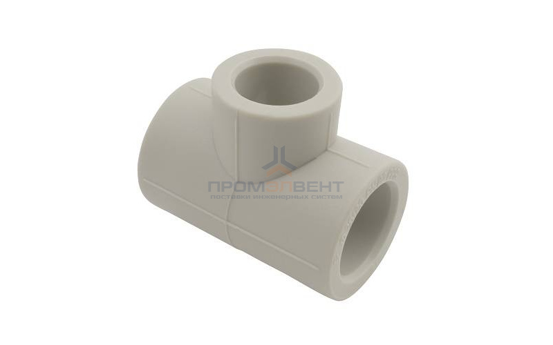 Тройник переходной FV-Plast - 32 × 25 × 32 (для полипропиленовых труб под пайку, цвет серый)