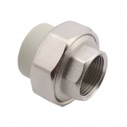 Переход на внутреннюю резьбу разъемный FV-Plast - 50 x 1"1/2 (для полипропиленовых труб, цвет серый)