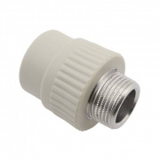 Переход на наружную резьбу FV-Plast - 20 x 1/2" (для полипропиленовых труб, цвет серый)