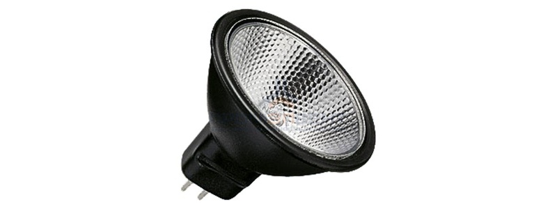 Лампа галогенная BLV FARBIG Black 50W 36° 12V GU5,3 отражатель black/черный
