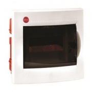 Щиток встраив. с дверцей   8мод., IP41, белый, с клеммн.блоком в компл. 1х87508 и замком